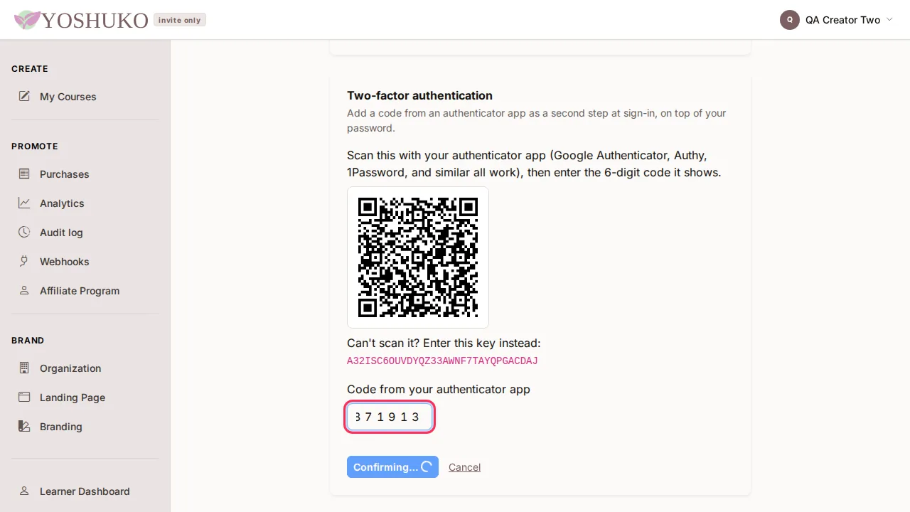 Profile and mobile number screen